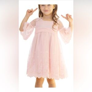 Lace Tulle Flower💐Girls👧🏻Wedding💒Party🥳Dress👗Sz 6